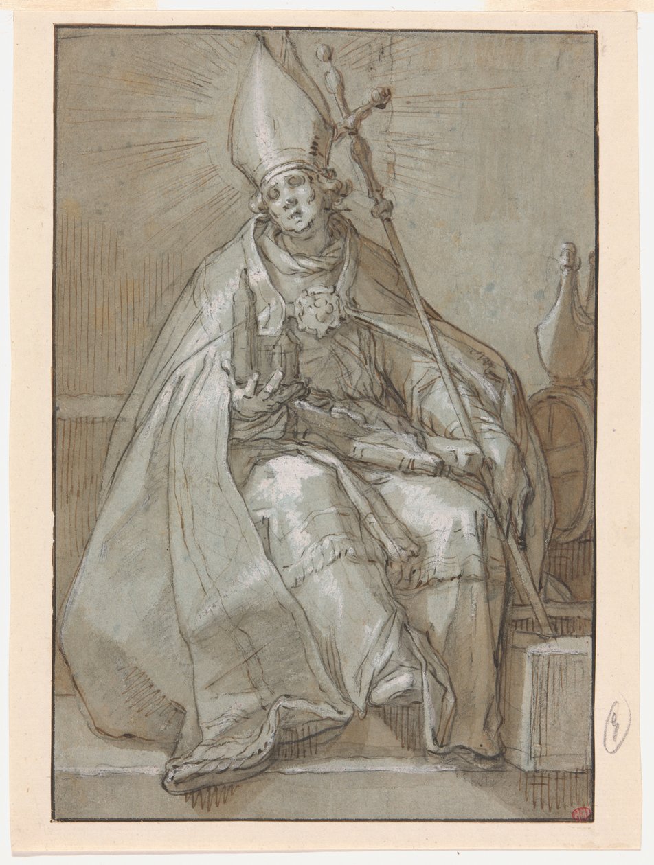 Sankt Willibrord av Abraham Bloemaert