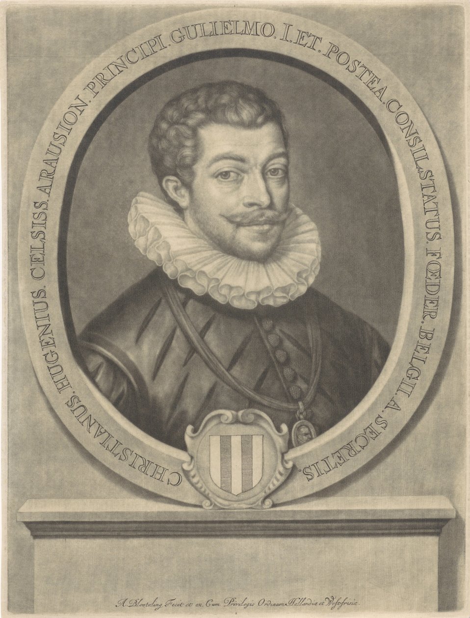 Porträtt av Christiaan Huygens av Abraham Bloteling