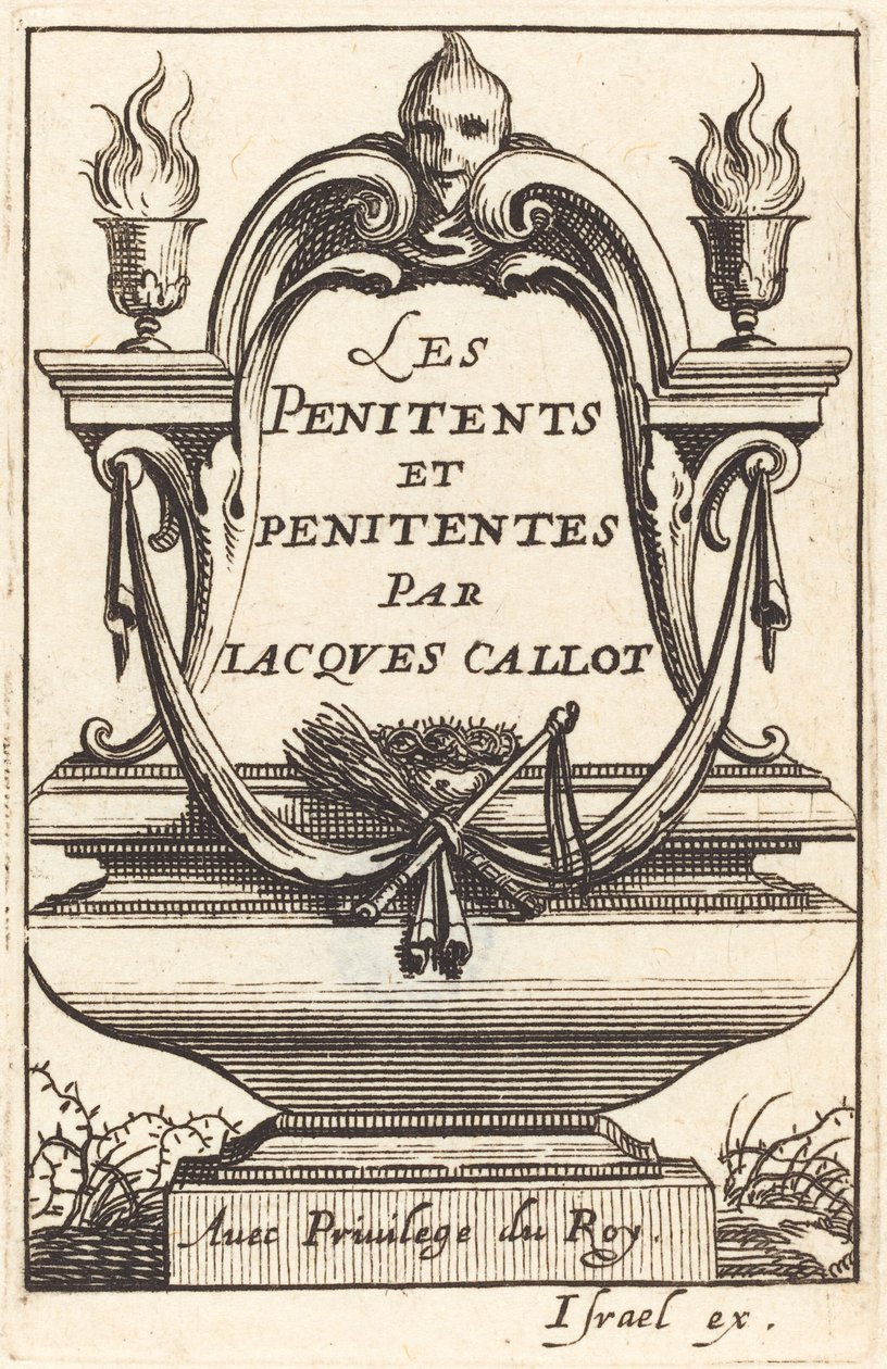 Frontispice till Callots "The Penitents" av Abraham Bosse