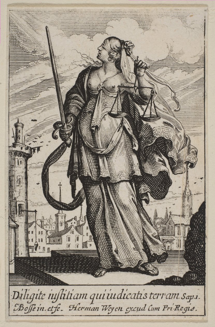 Rättvisa, 1636. av Abraham Bosse