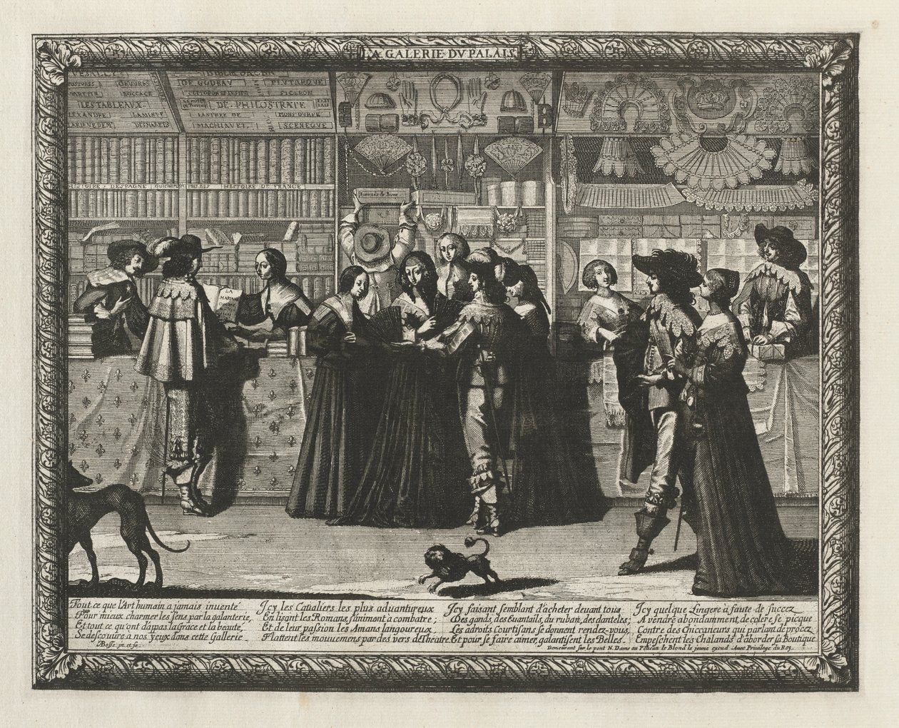 Parisgalleriet, 1640. av Abraham Bosse