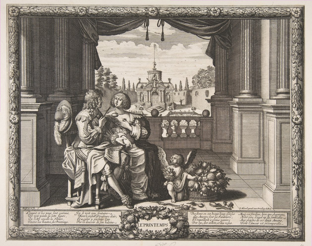 Våren, 1635-37. av Abraham Bosse