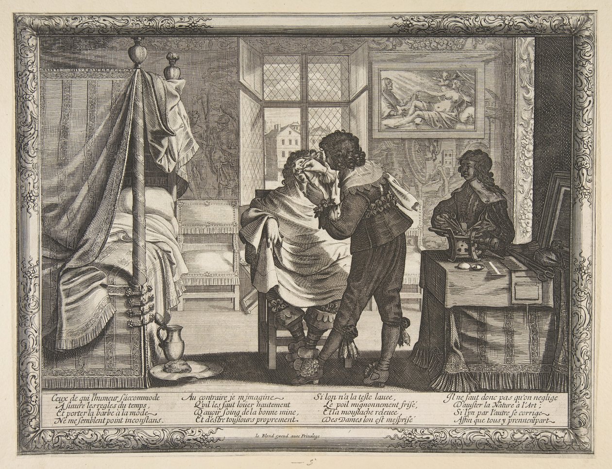 The Barber The Barber, ca. 1632-33. av Abraham Bosse