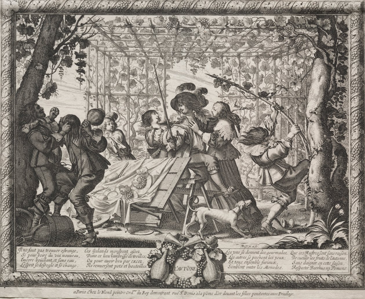 De fyra årstiderna: Hösten, 1635. av Abraham Bosse