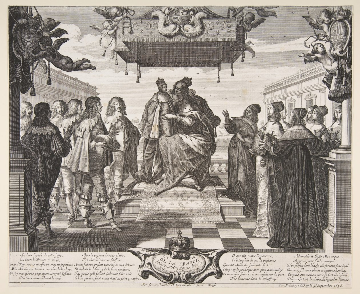 Frankrikes glädje, 1638. av Abraham Bosse