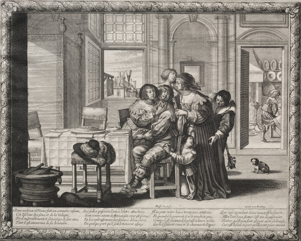 The Prodigal Son: Riotous Living av Abraham Bosse