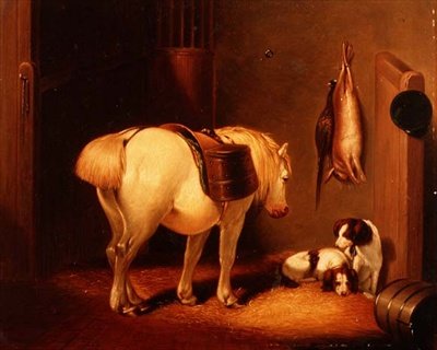 Viltvaktens stall av Abraham Cooper