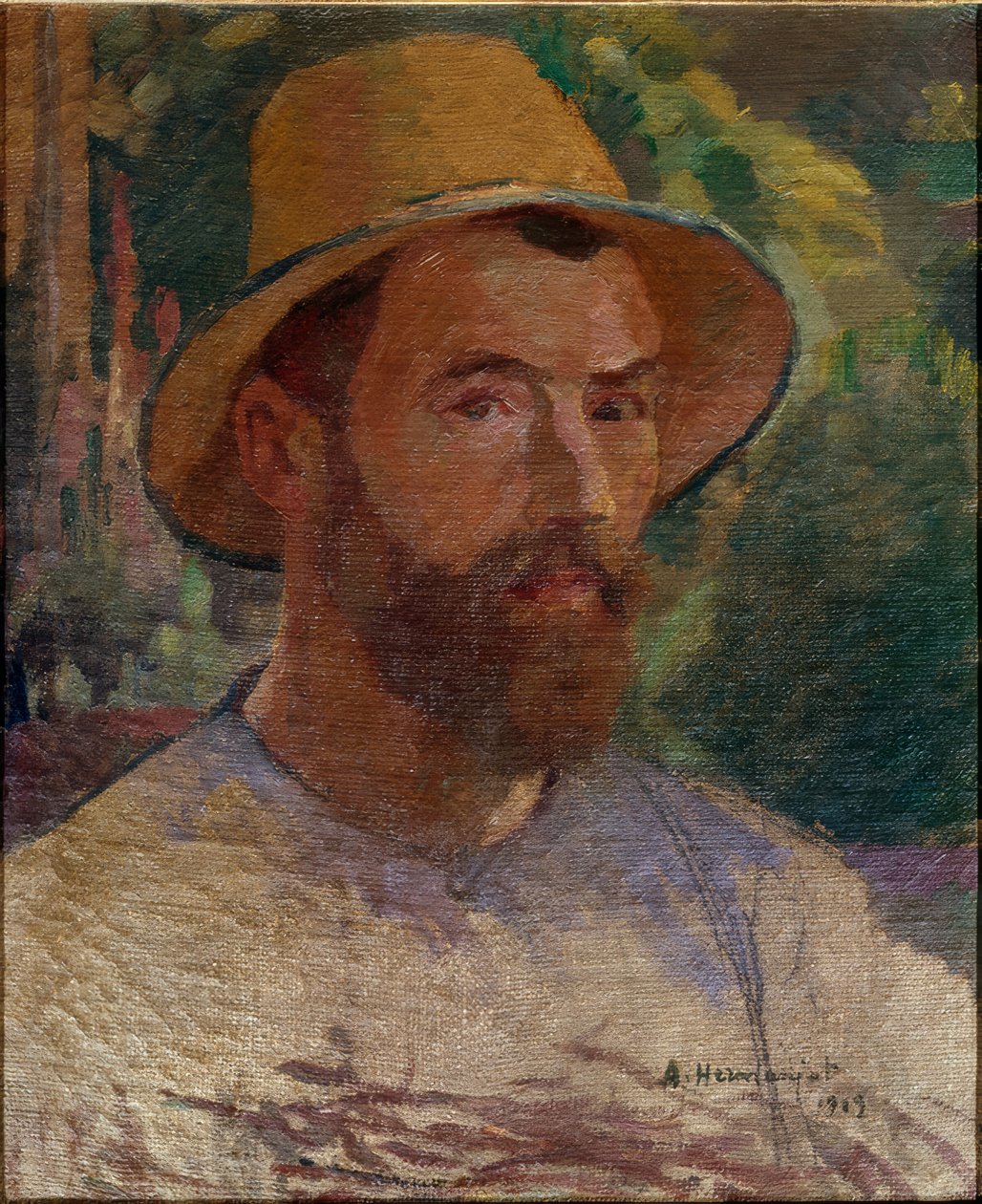 Självporträtt Abraham Hermanjat av Abraham Hermanjat