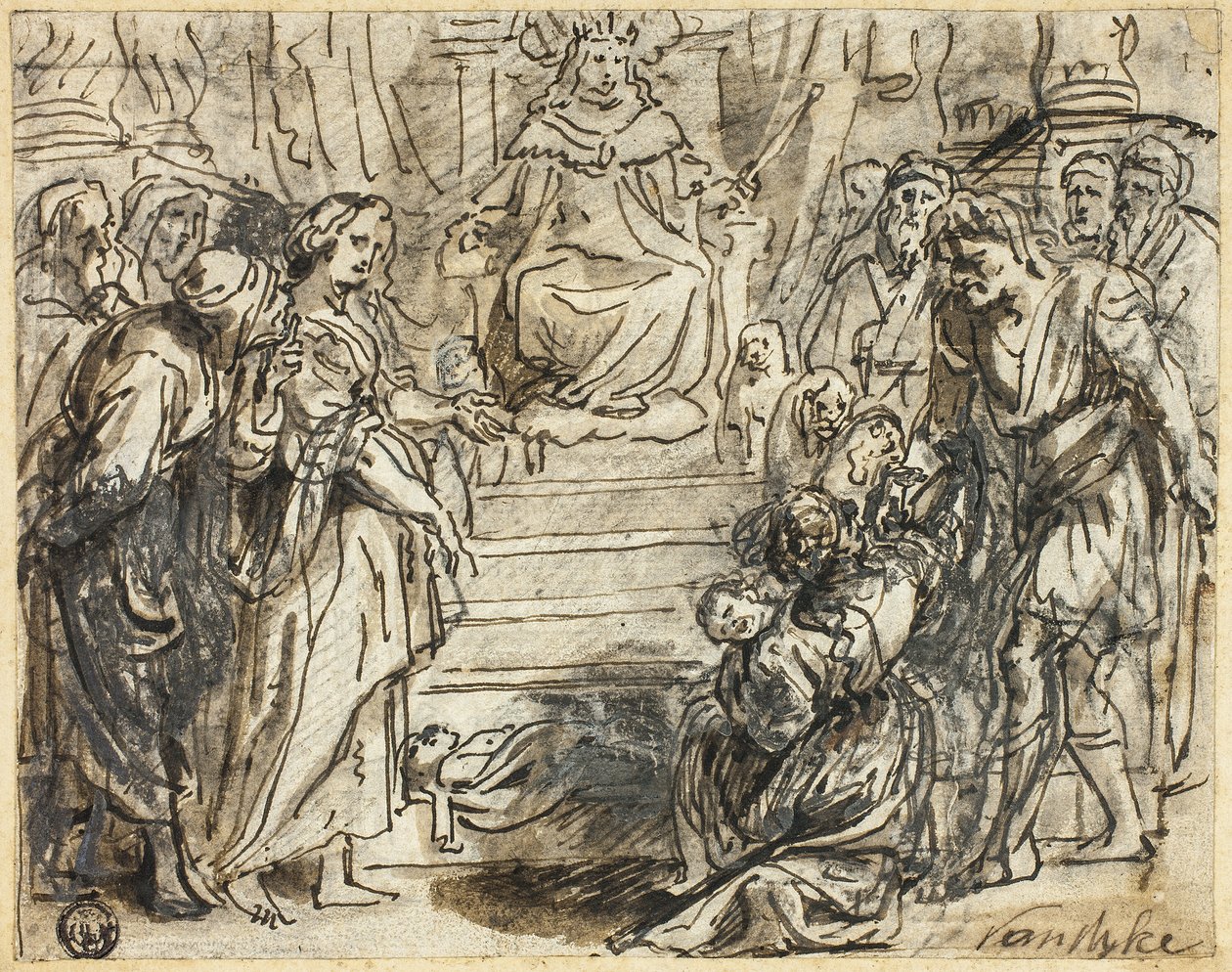 Salomos dom av Abraham Jansz. van Diepenbeeck