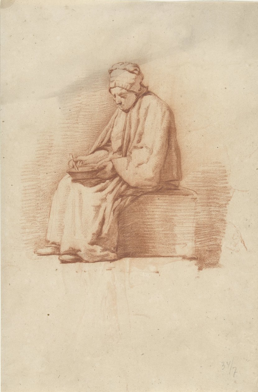 Sittande kvinna av Abraham Johannes Ruytenschildt
