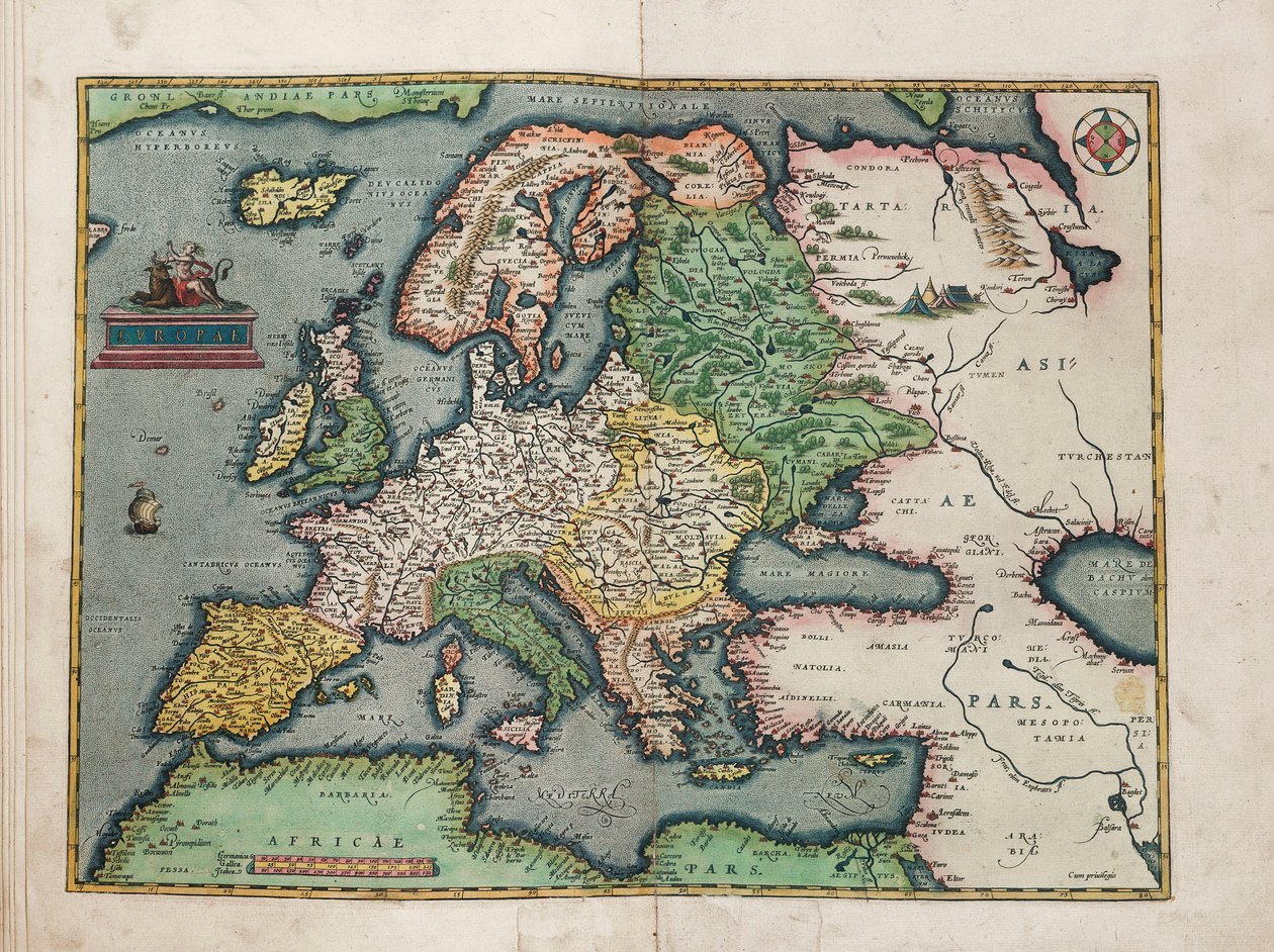 Europa av Abraham Ortelius