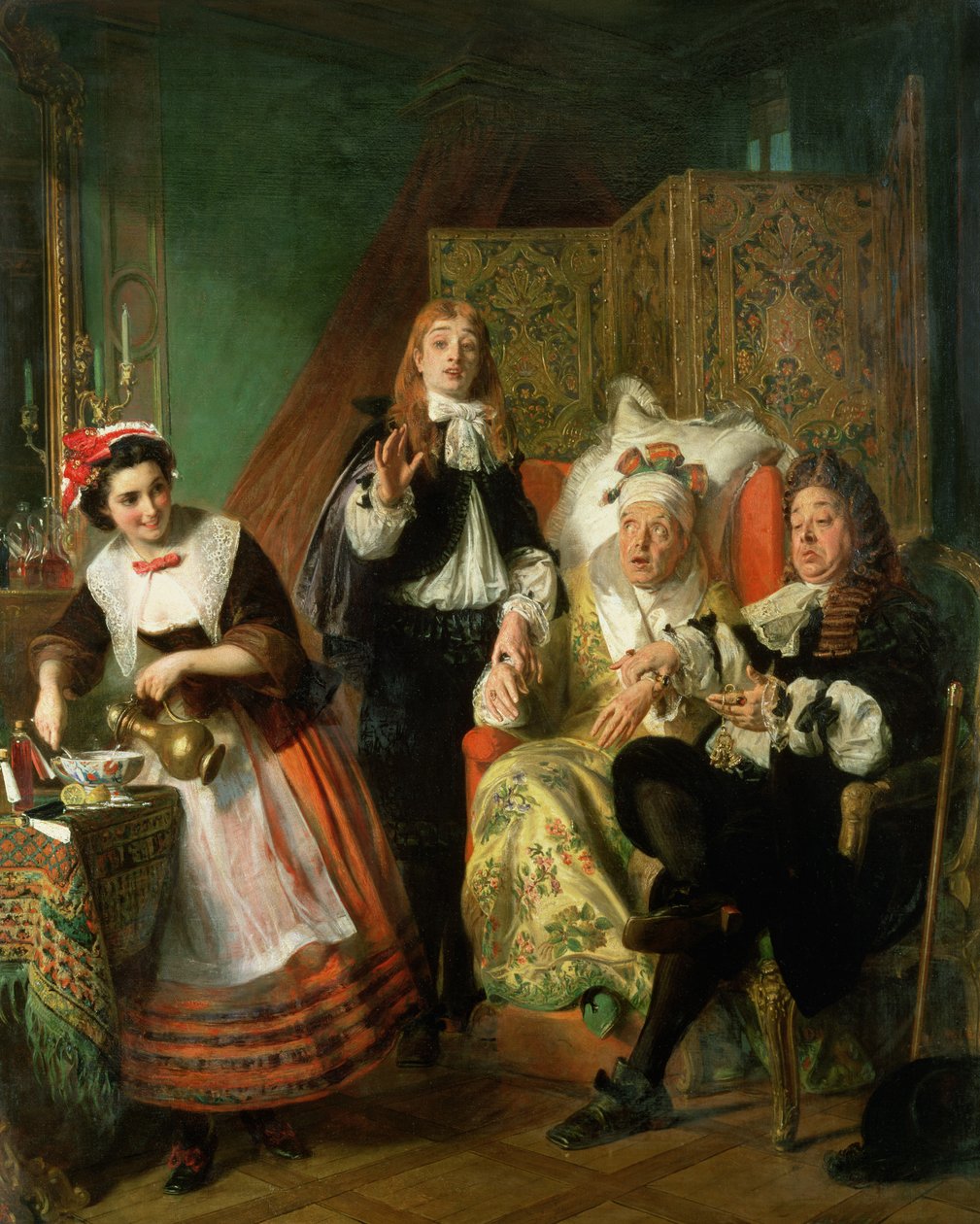 Den imaginära invaliden, 1861 av Abraham Solomon