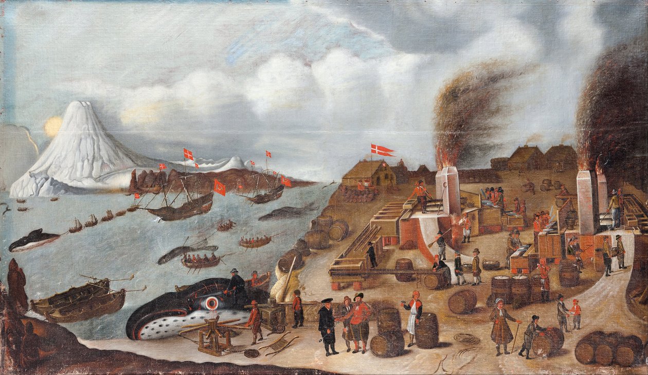 dansk valfångststation av Abraham Speeck