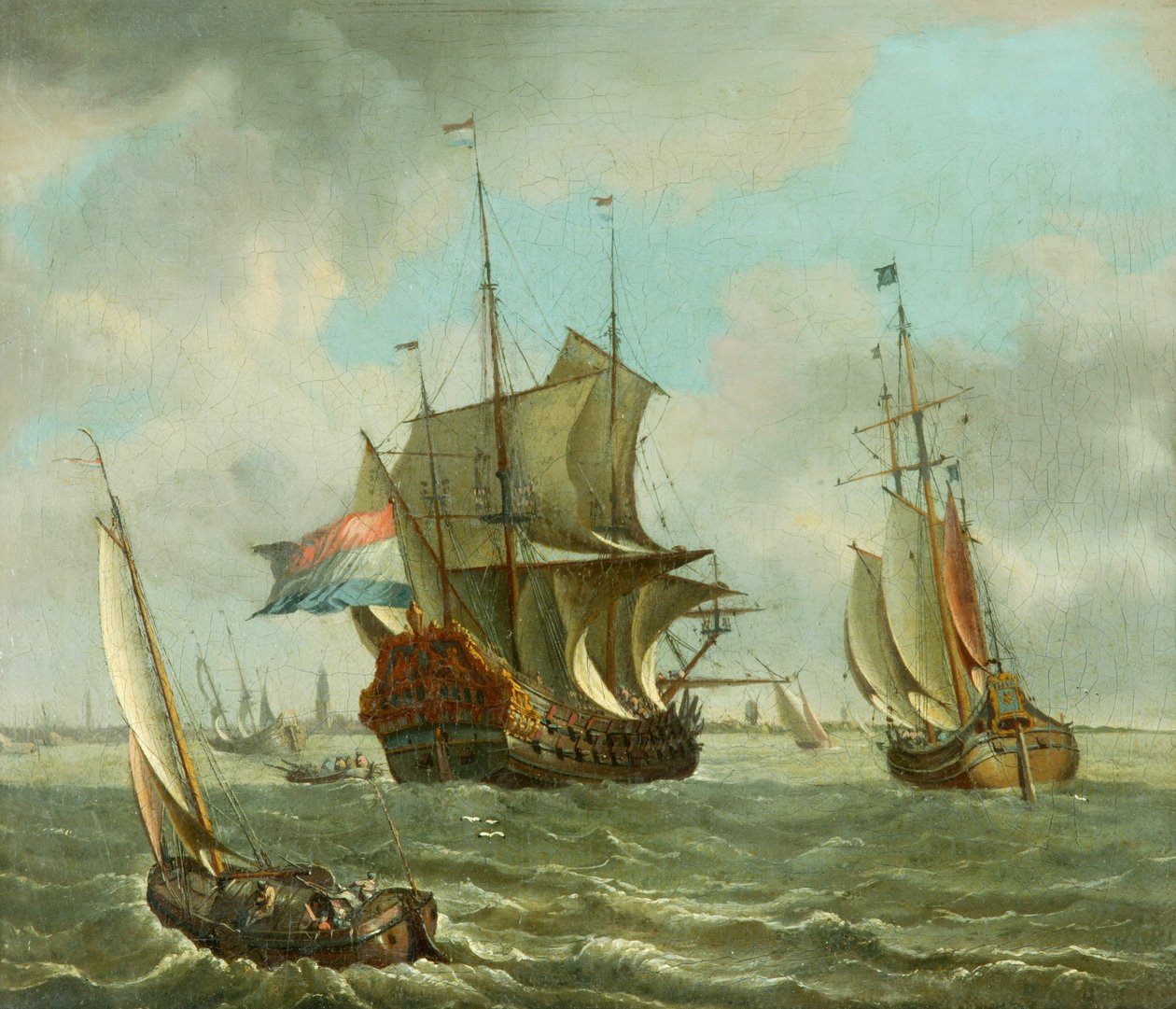 Frakt från Amsterdam (olja på duk) av Abraham Storck