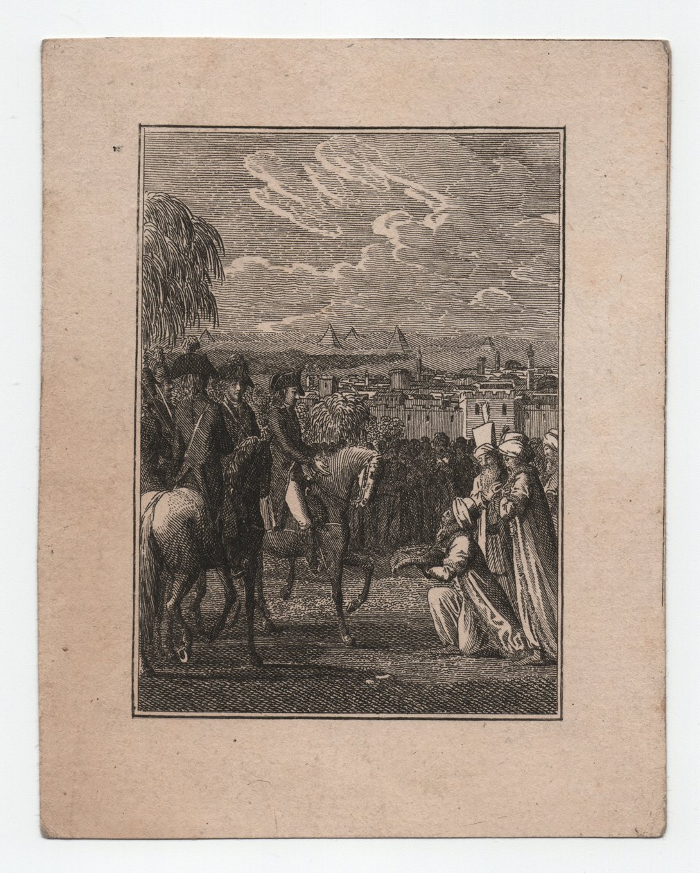 Napoleon i Egypten, ca. 1795 (gravyr) av Abraham Wolfgang Küffner