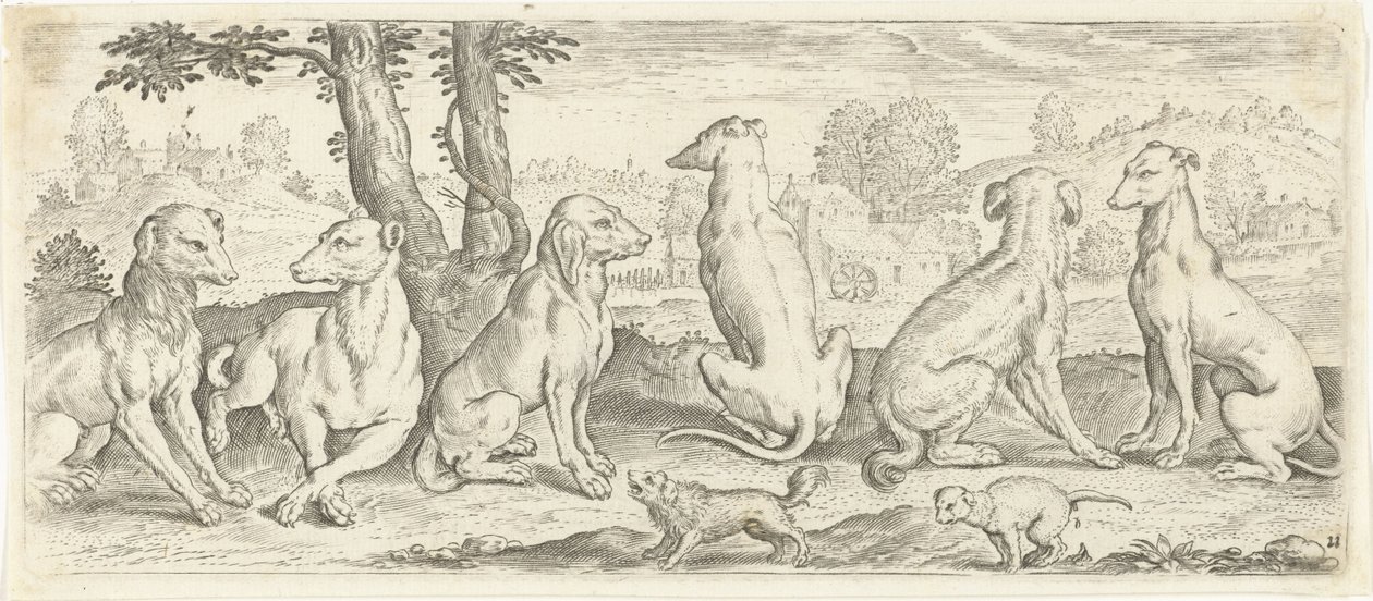 hundar Djur (serietitel) av Abraham de Bruyn (possibly)