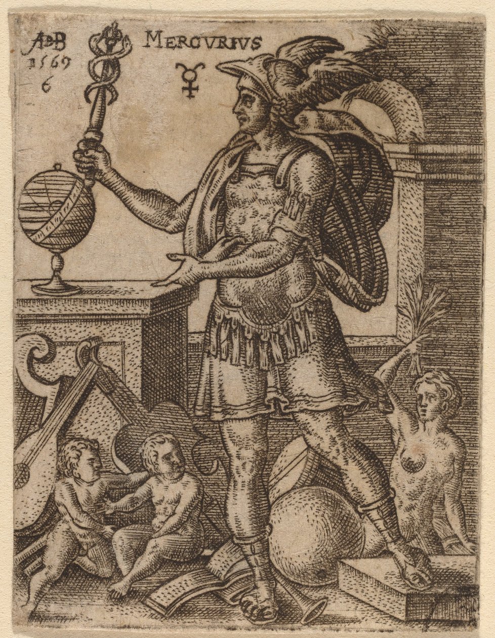 Merkurius av Abraham de Bruyn