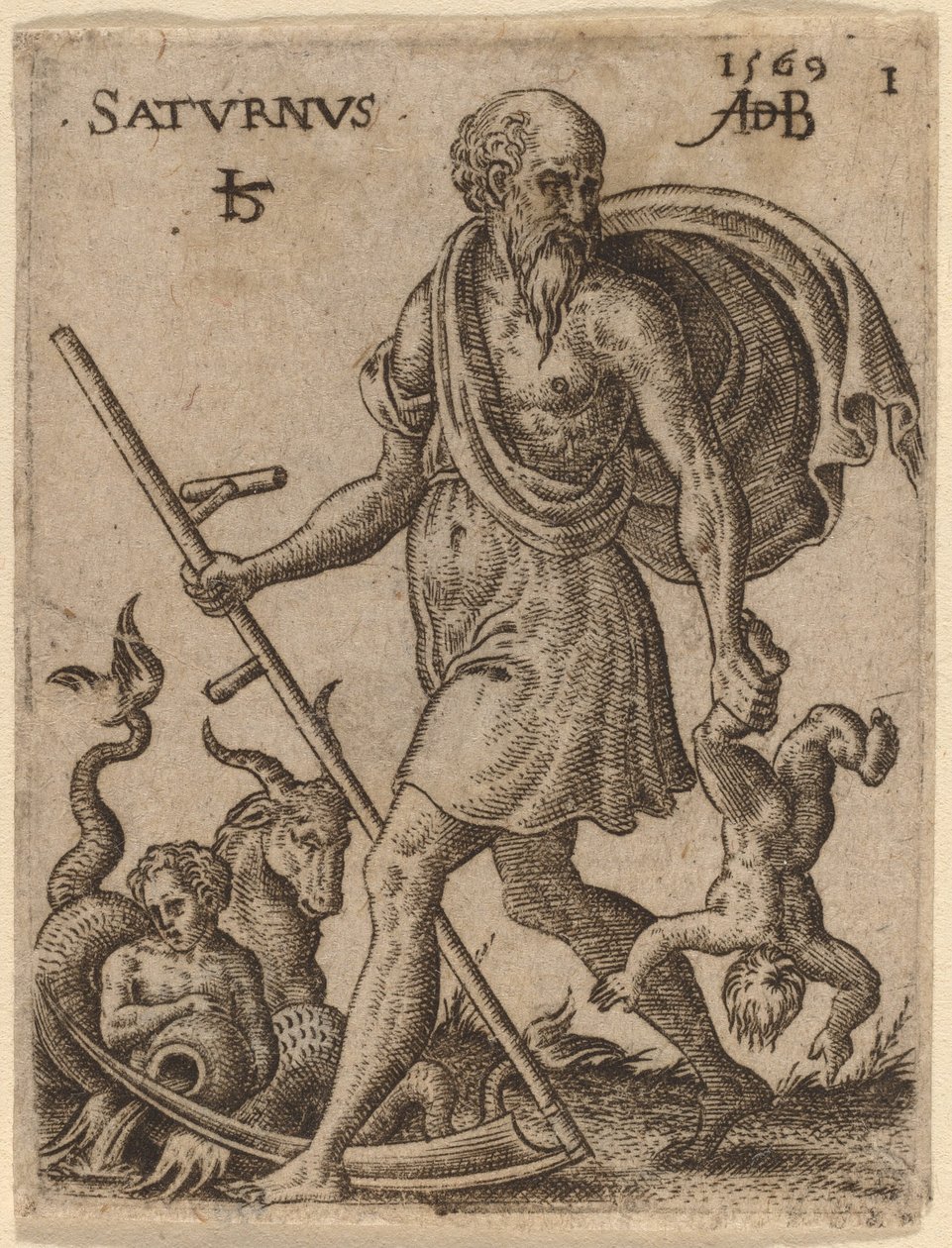 Saturnus av Abraham de Bruyn