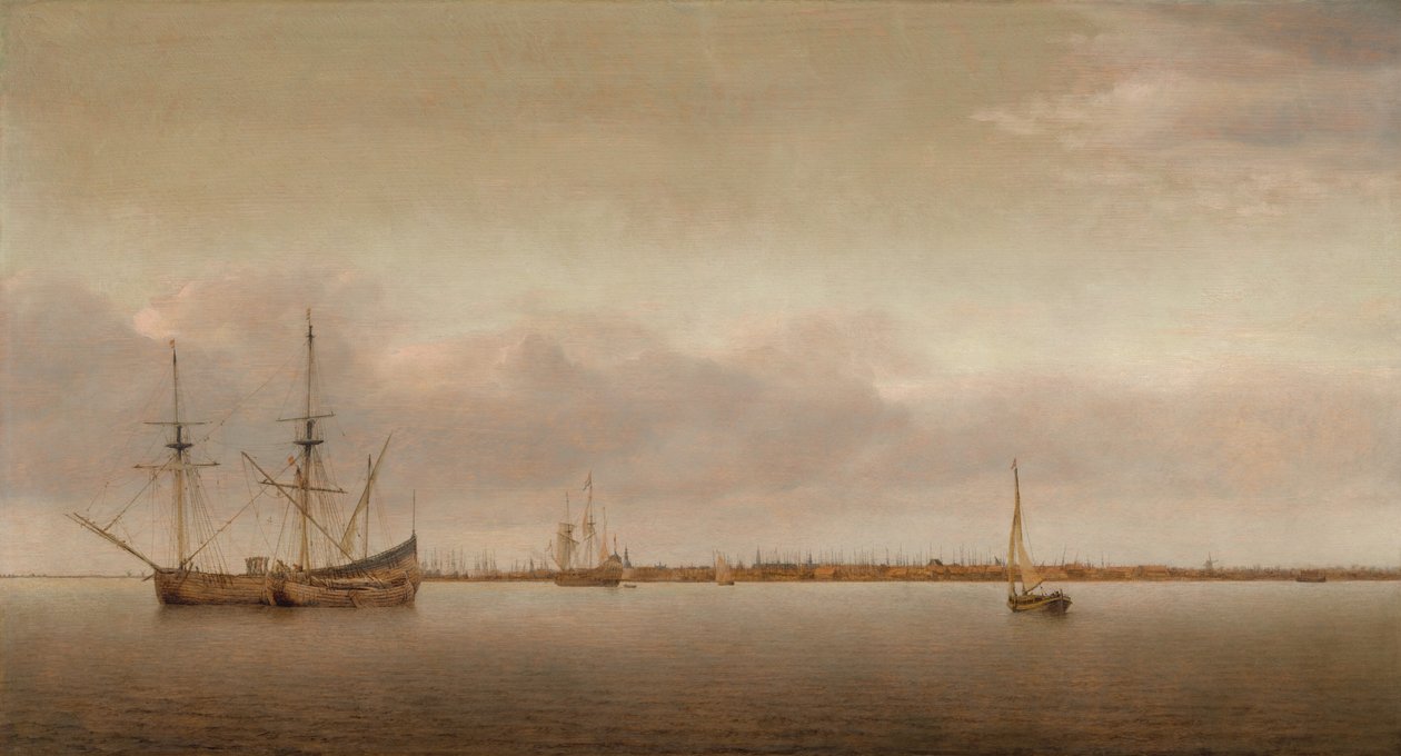 Utsikt över Hoorn, ca. 1650. av Abraham de Verwer