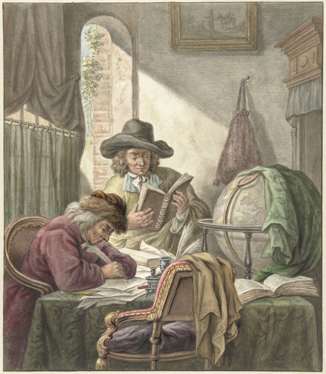 De lärda av Abraham van (after) Strij