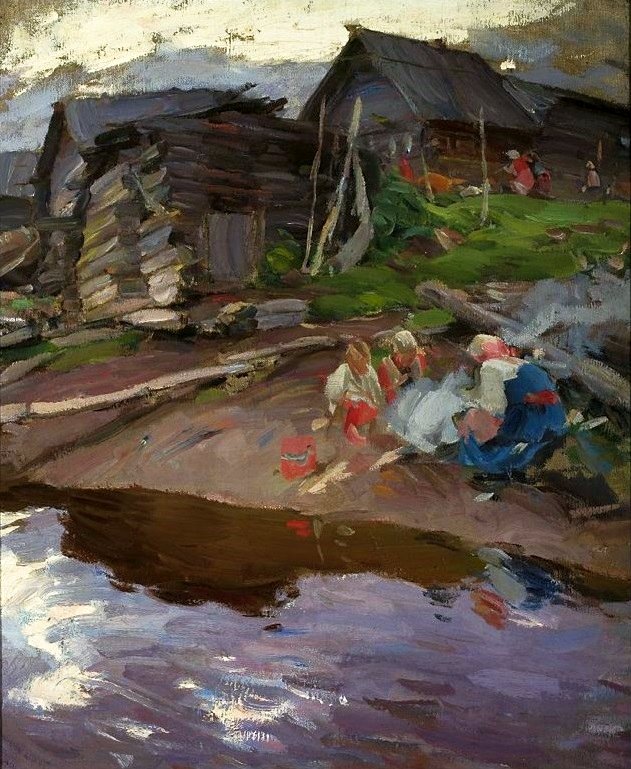 In the evening.  av Abram Efimovich Arkhipov