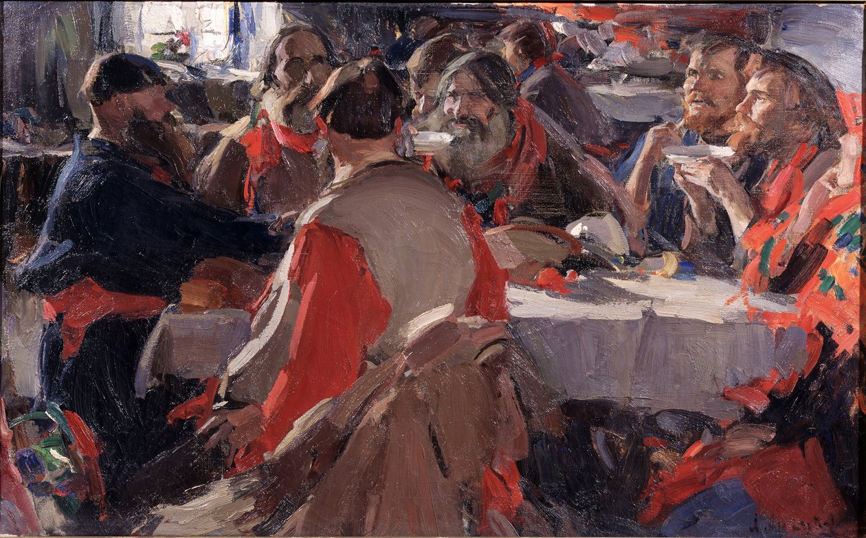 Dricka te av Abram Efimovich Arkhipov
