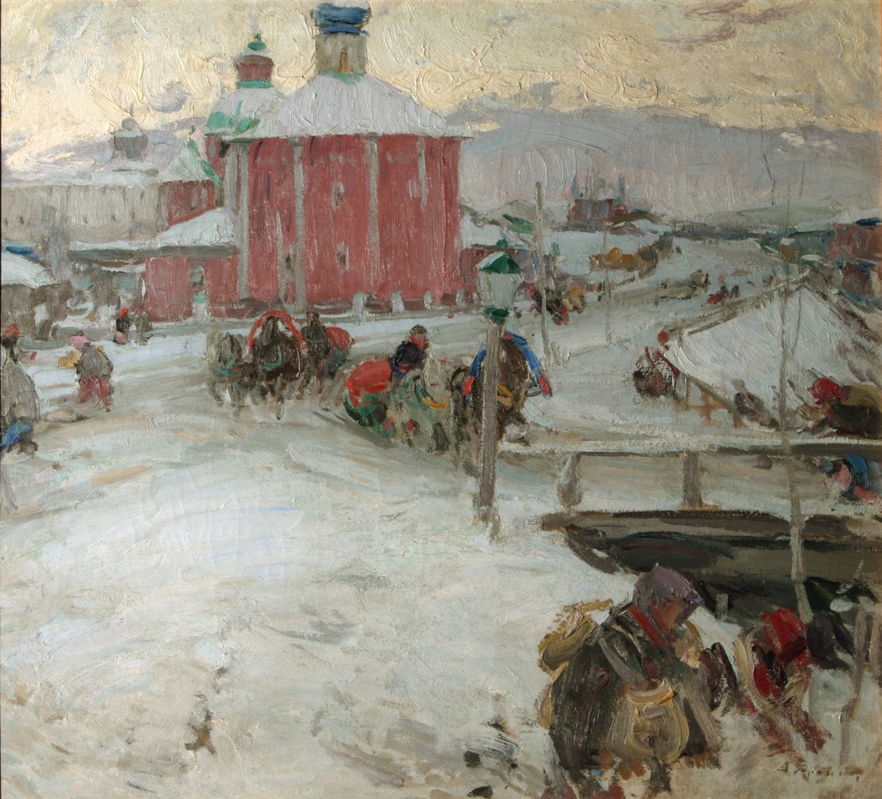 Vinter, 1909 av Abram Efimovich Arkhipov