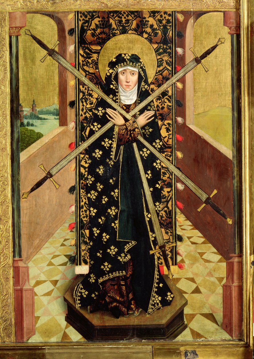 Virgin of Seven Sorrows from the Dome Altar, 1499 (tempera på panel) av Absolon Stumme