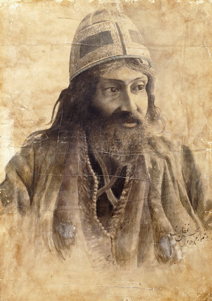 En dervisch, ca 1851-2 av Abul Hassan Ghaffari