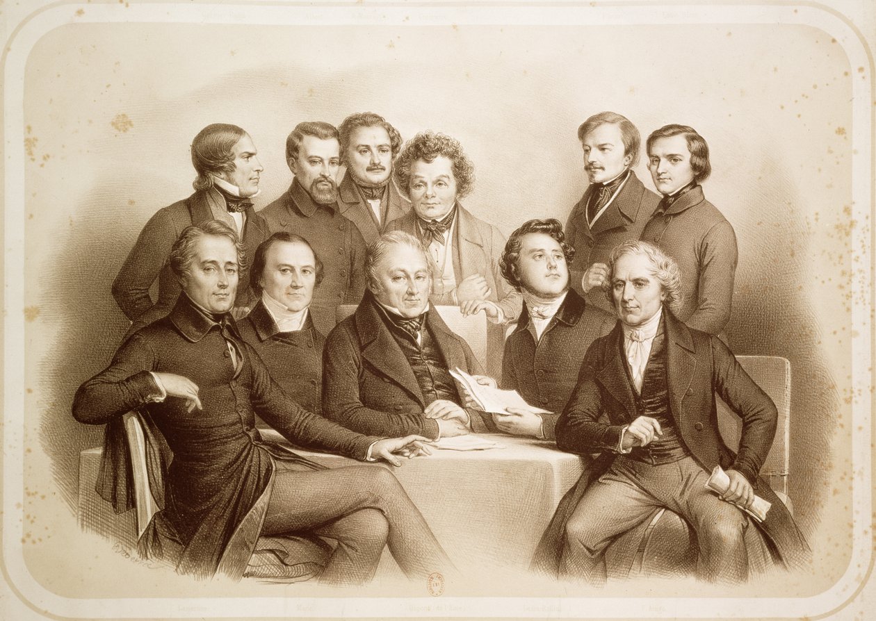 Den provisoriska regeringen den 24 februari 1848, 1848 av Achille Devéria
