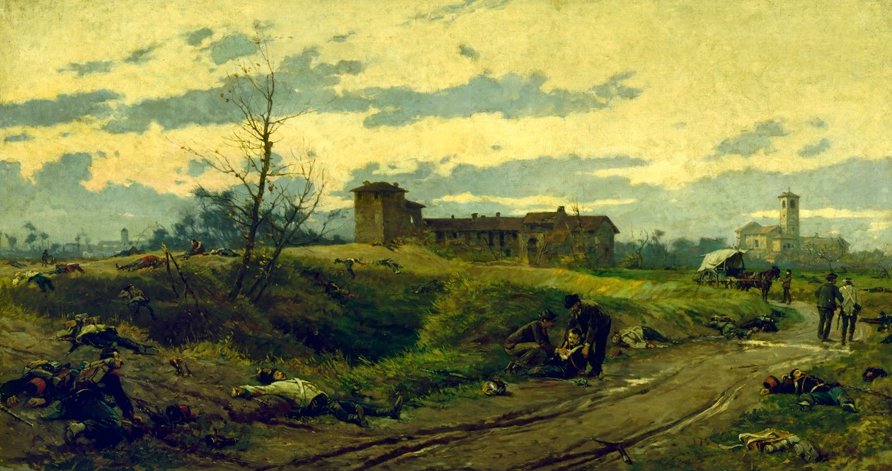 Makten bröts av Achilles Beltrame (1871-1945) av Achille Beltrame
