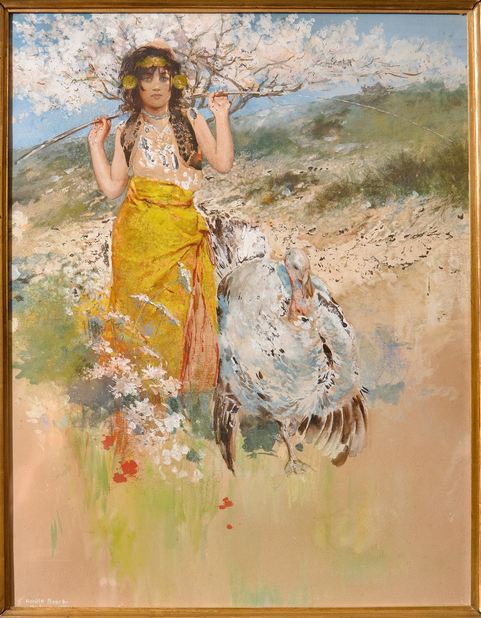 The Guardian of Turkeys av Achille Boschi