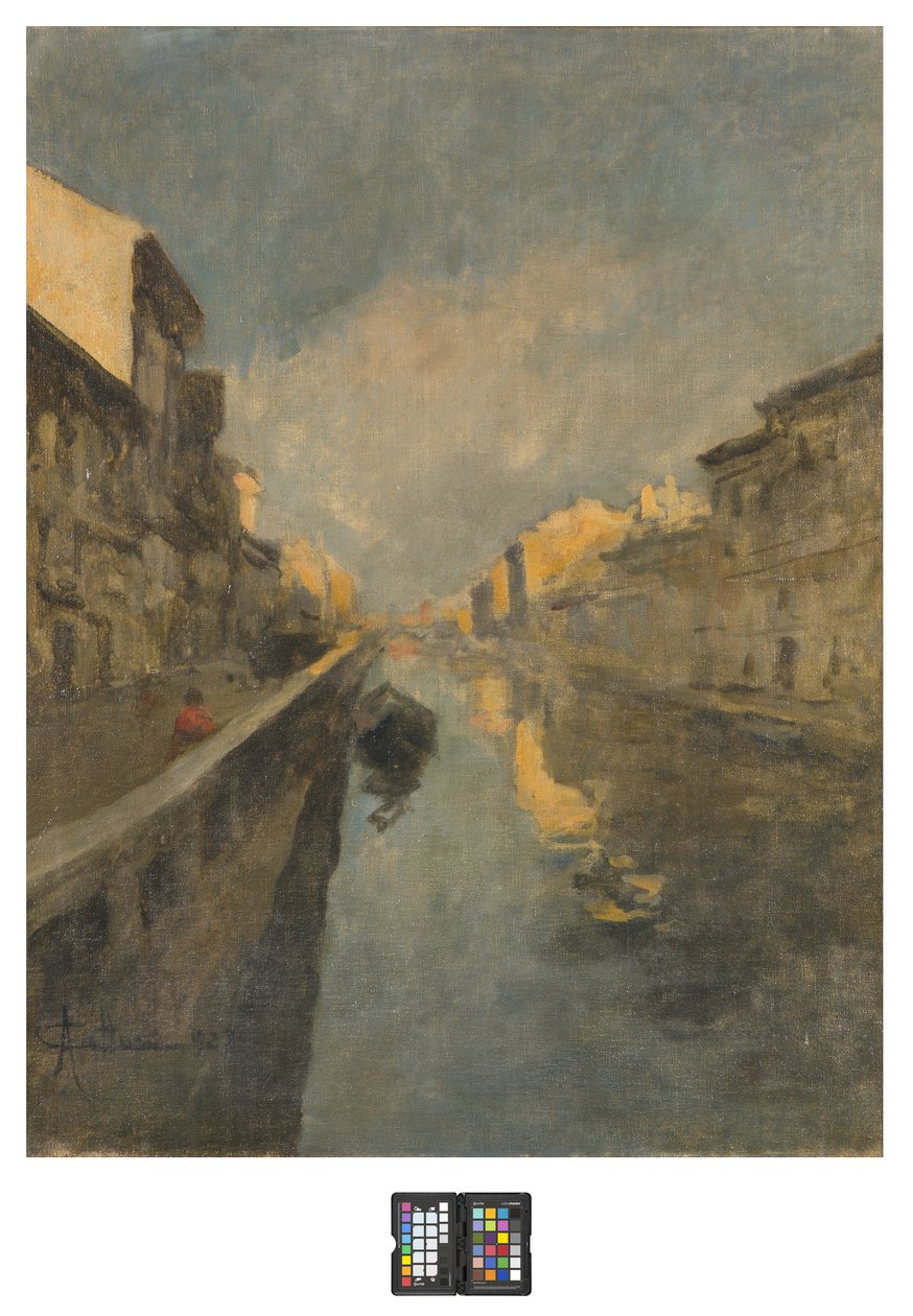 Naviglio, 1925 av Achille Cattaneo