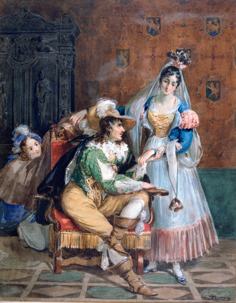 De kunde, c1820-1857 av Achille Devéria