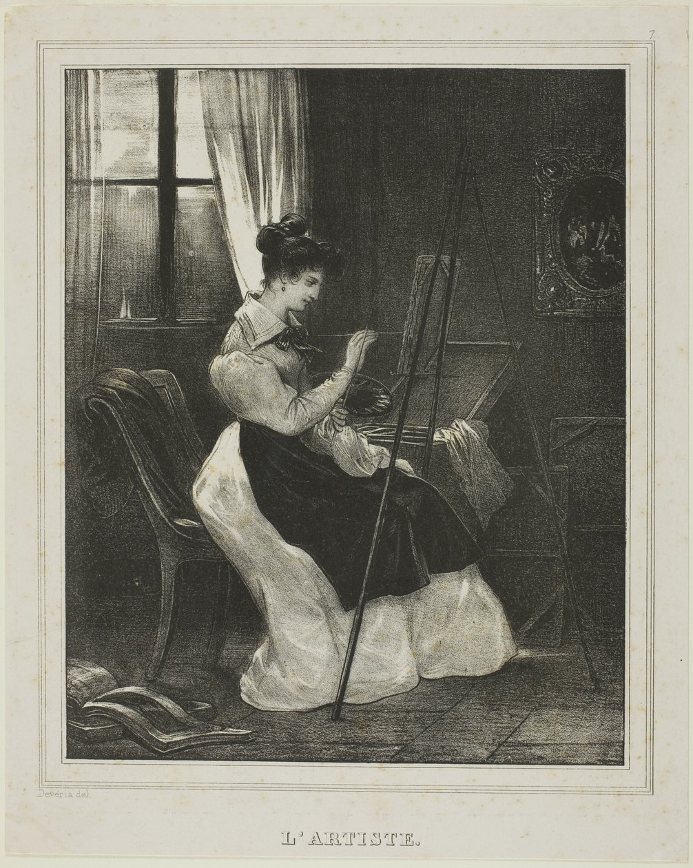 Konstnären av Achille Devéria