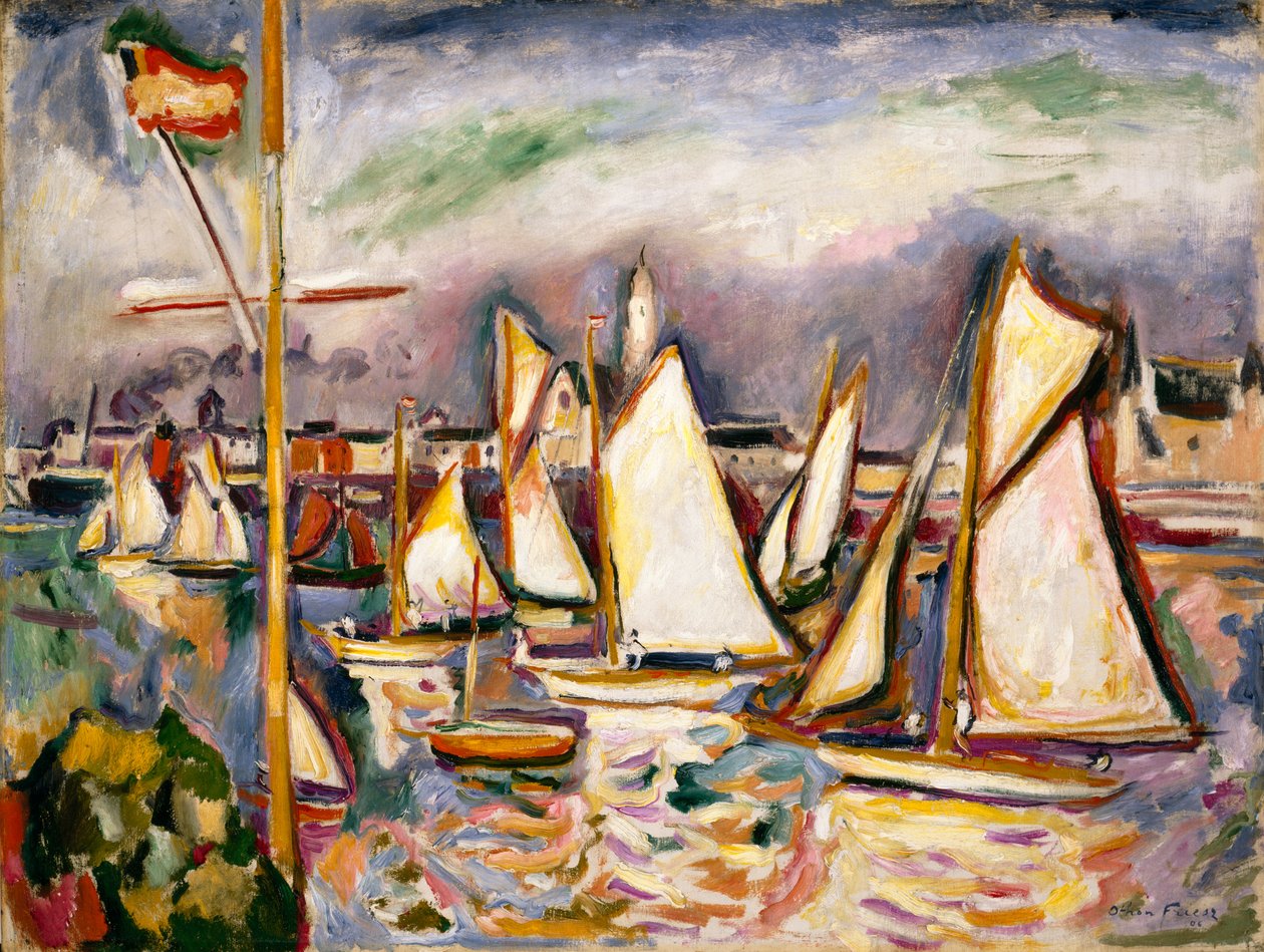 Regattan i Antwerpen av Achille Emile Othon Friesz