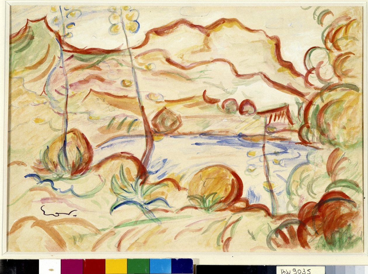 Vy över Cassis, Cap Canaille av Achille Emile Othon Friesz