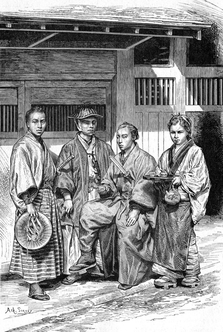 Människor i Tokyo av Achille Sirouy