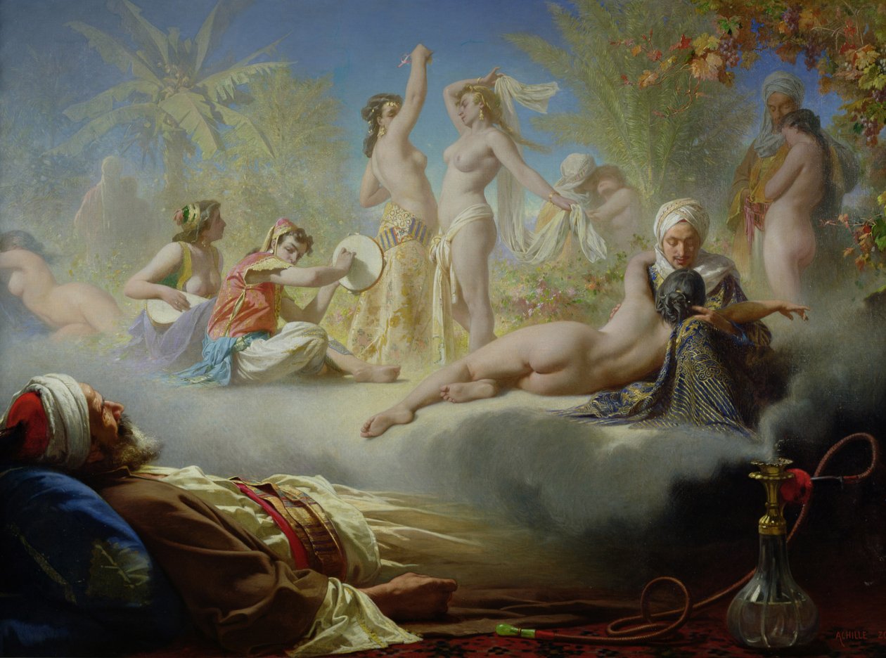 Den troendes dröm, c.1870 av Achille Zo