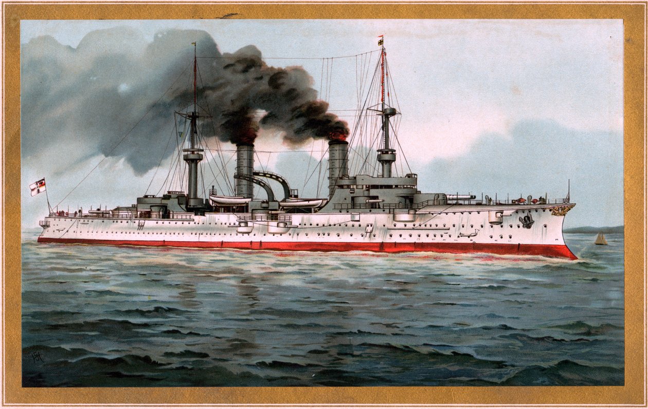 S.M. Grosser Kreuzer Fürst Bismarck av Adam Cuerden