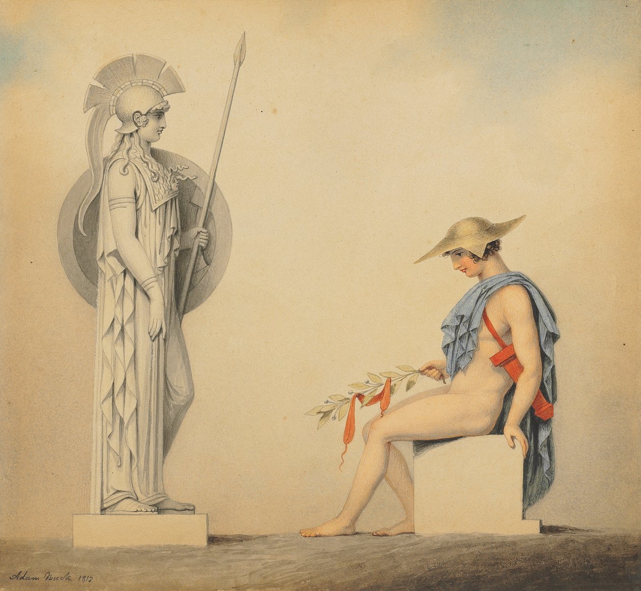 The expiation of Orestes, 1813 av Adam Buck