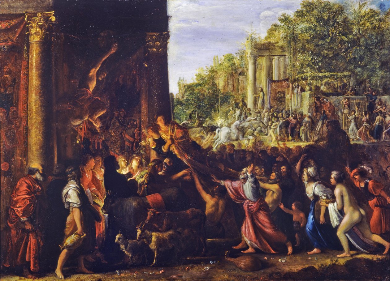De förnöjda av Adam Elsheimer