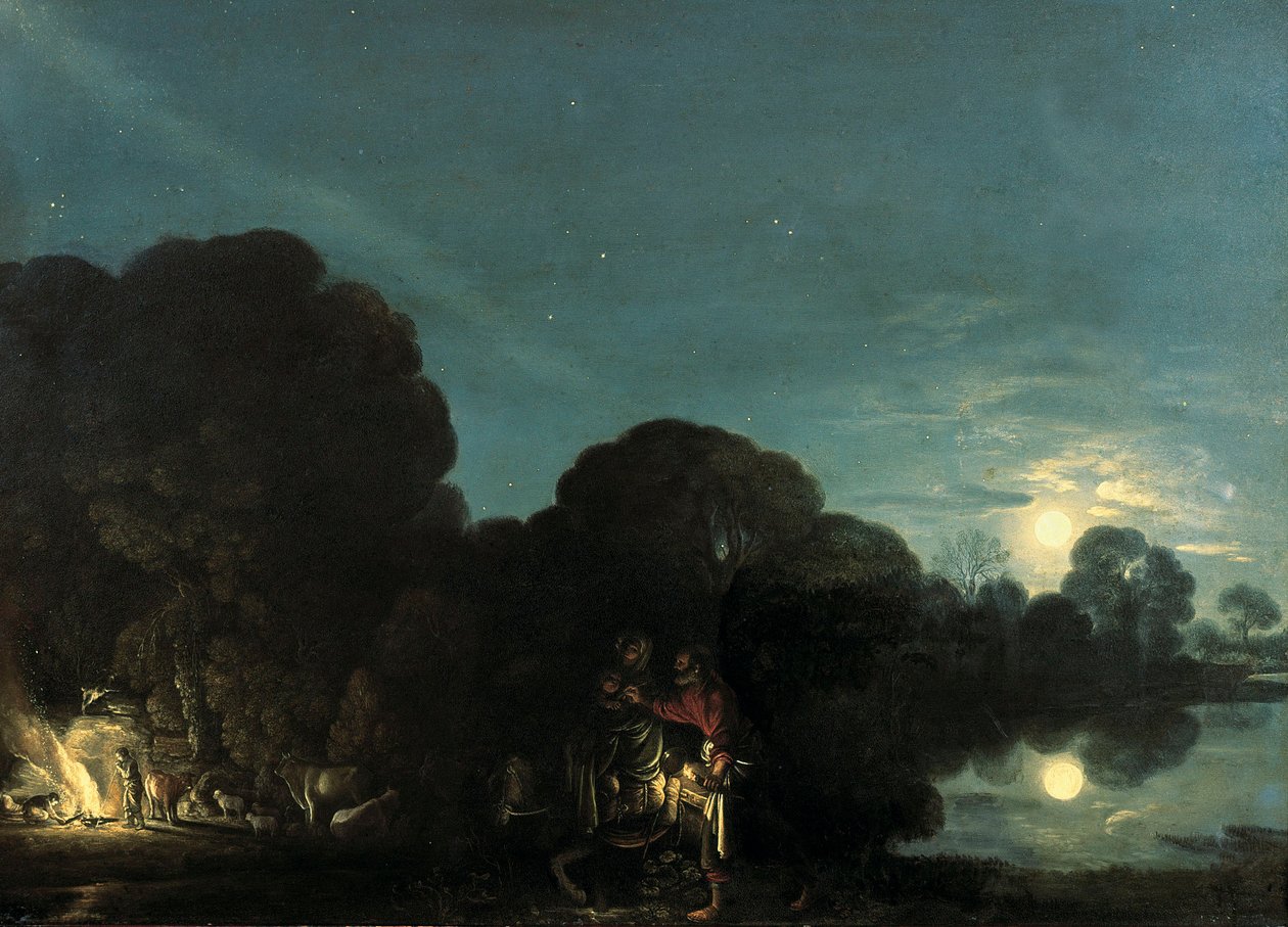 Flygningen till Egypten av Adam Elsheimer