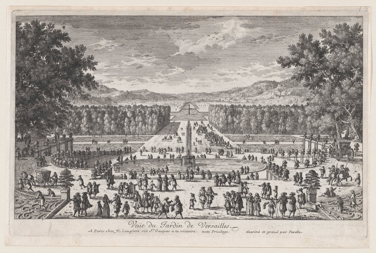 Trädgården i Versailles, 1660-95., 1660-95. av Adam Perelle