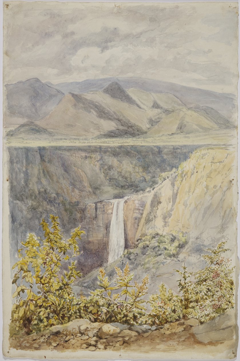 Vattenfall i Huauchinango, Puebla State, Mexiko av Adela Breton