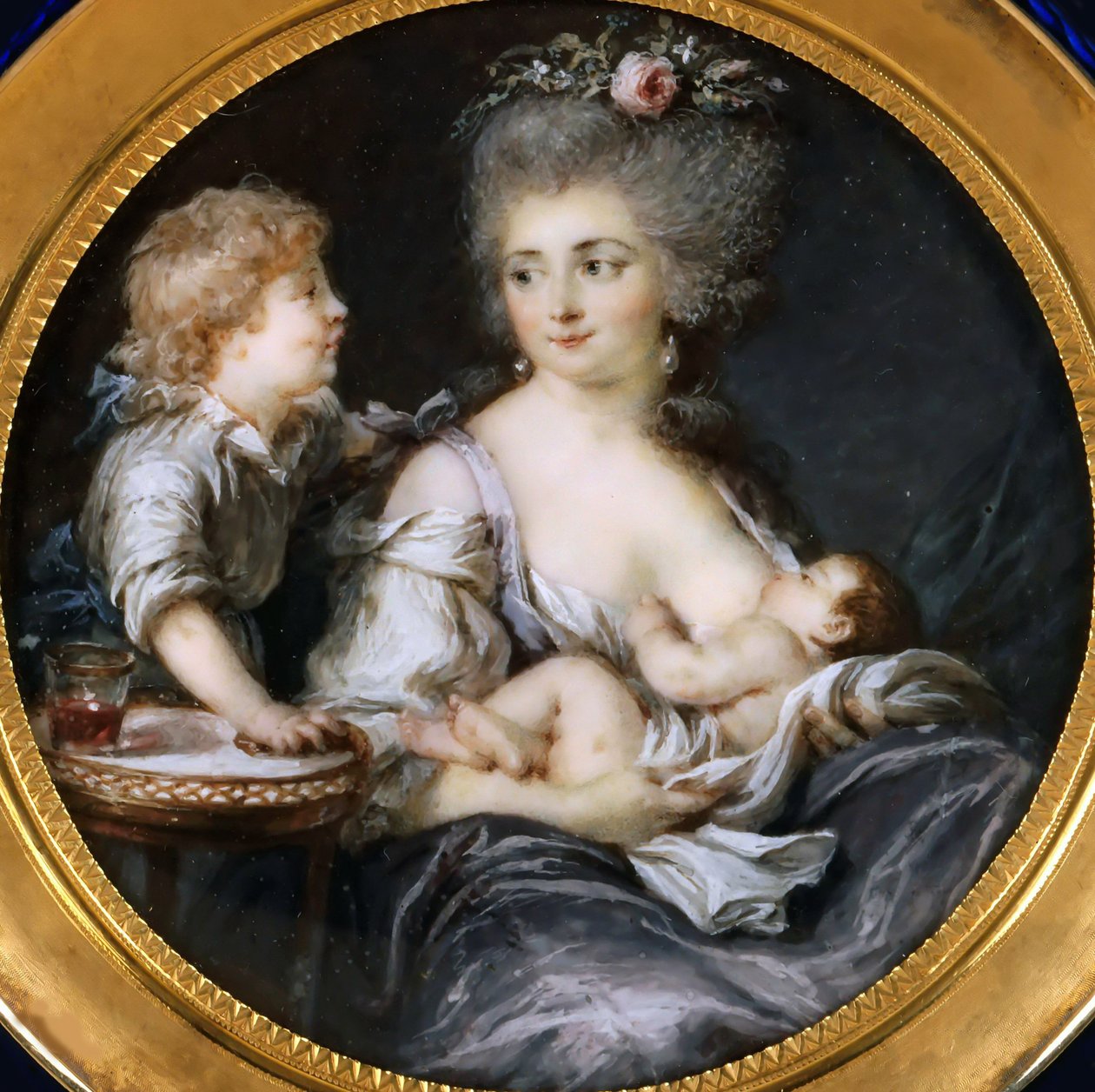 Madame Mitoire och hennes barn. av Adelaide Labille Guiard