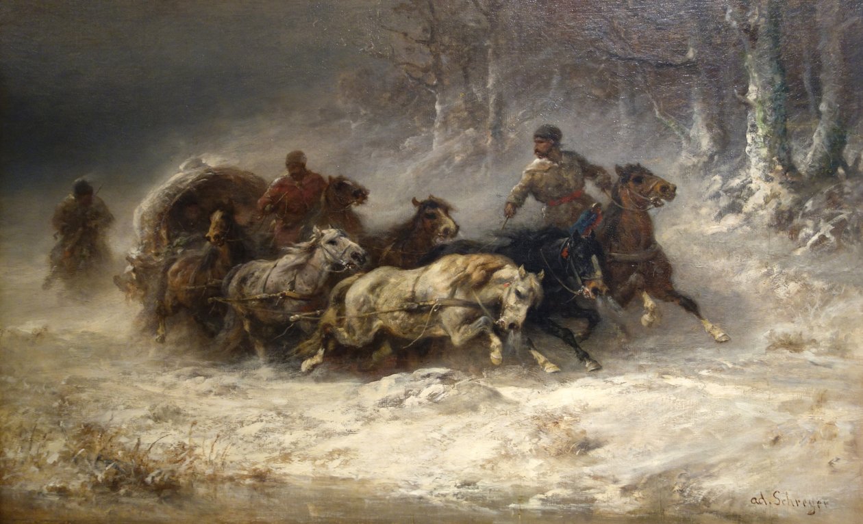 Escape from Moscow av Adolf Schreyer