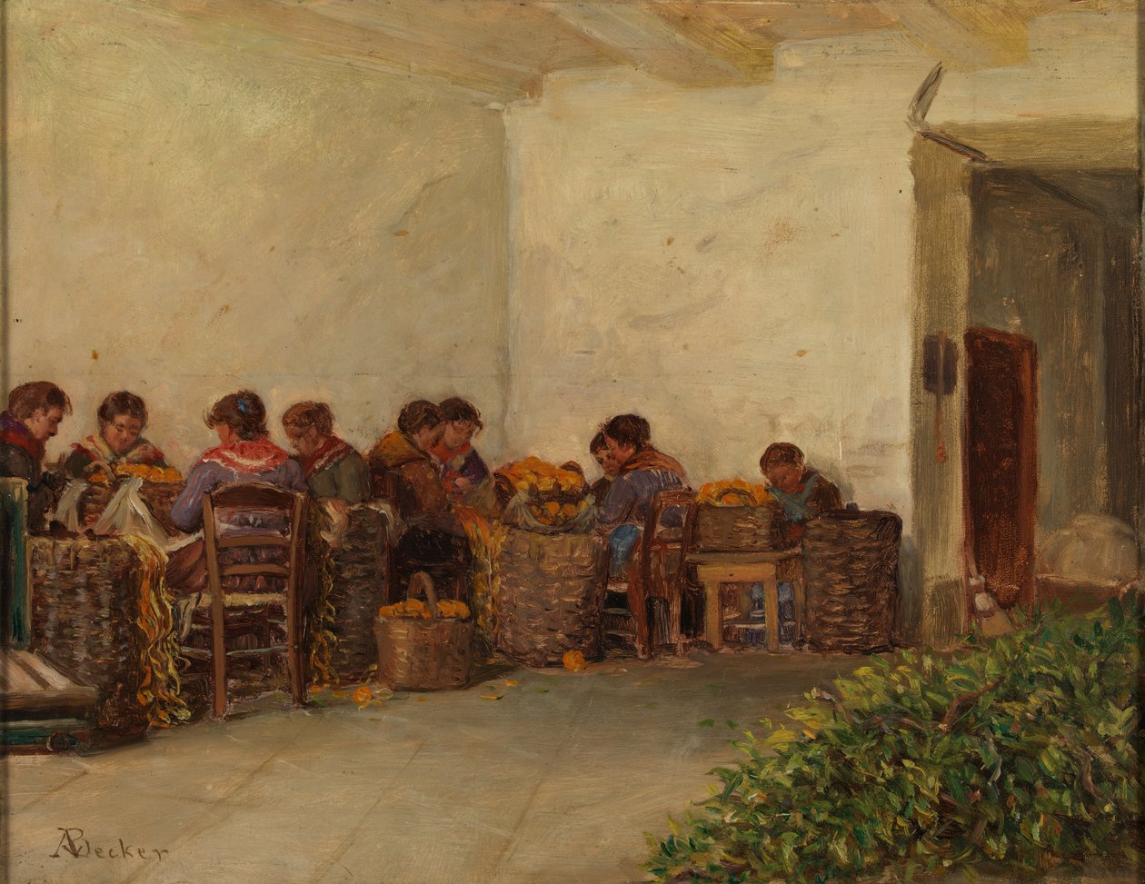 Landsbygdskvinnorna av Adolf von Becker