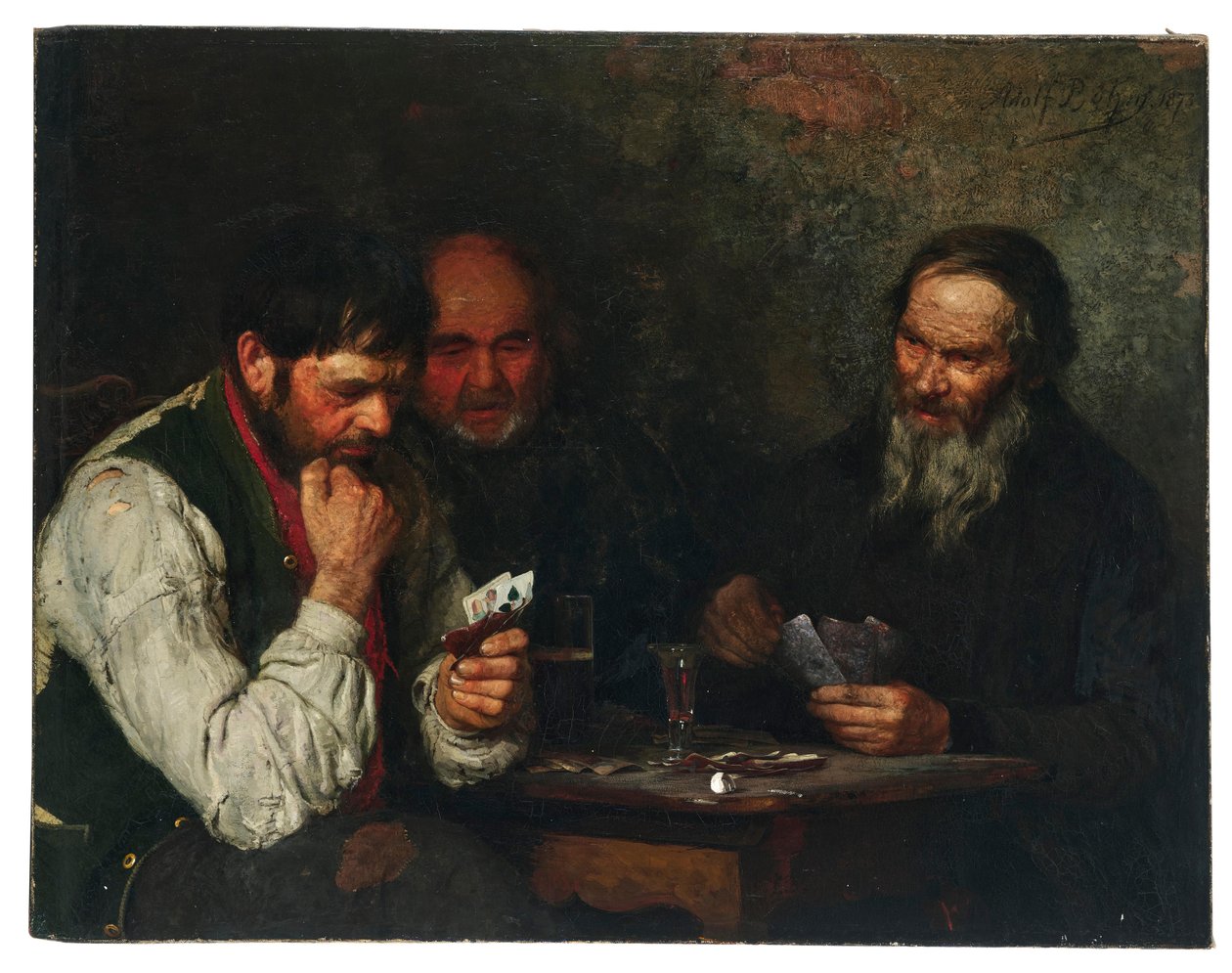 Adolph Böhm kortspelare av Adolf Bohm