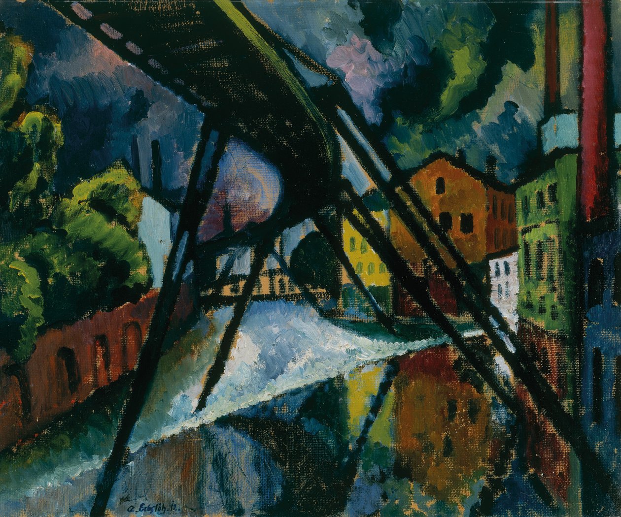 Upphängd järnväg av Adolf Erbslöh
